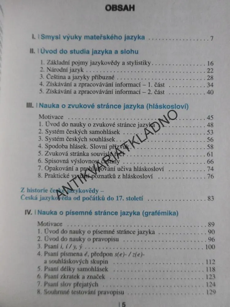 ČESKÝ JAZYK PRO 1. ROČNÍK GYMNÁZIÍ, JIŘÍ KOSTEČKA
