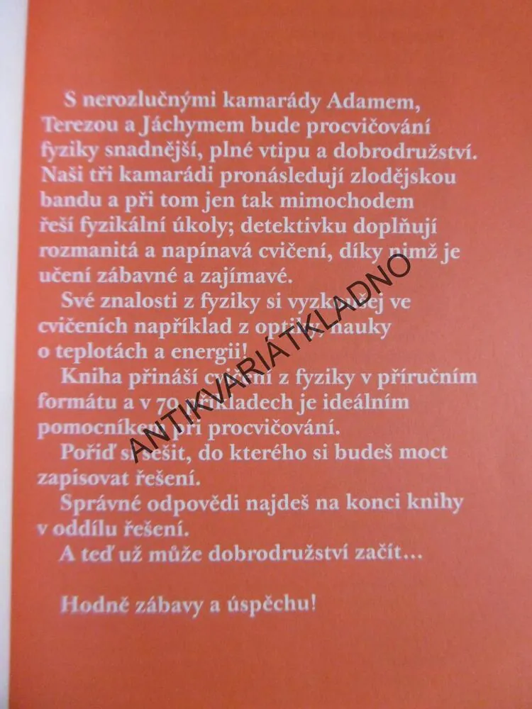 TAJUPLNÝ KÓD, FYZIKÁLNÍ DETEKTIVKA PRO 2. STUPEŇ ZŠ I PRO NIŽŠÍ ROČNÍKY VÍCELETÝCH GYMNÁZIÍ, NILS RESCHKE, **an