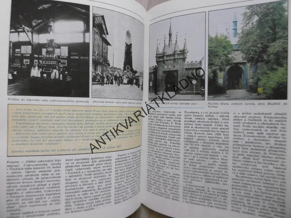 JUBILEJNÍ VÝSTAVA 1891, FRANTIŠEK KOLÁŘ, MILAN HLAVAČKA, SLOVO K HISTORII