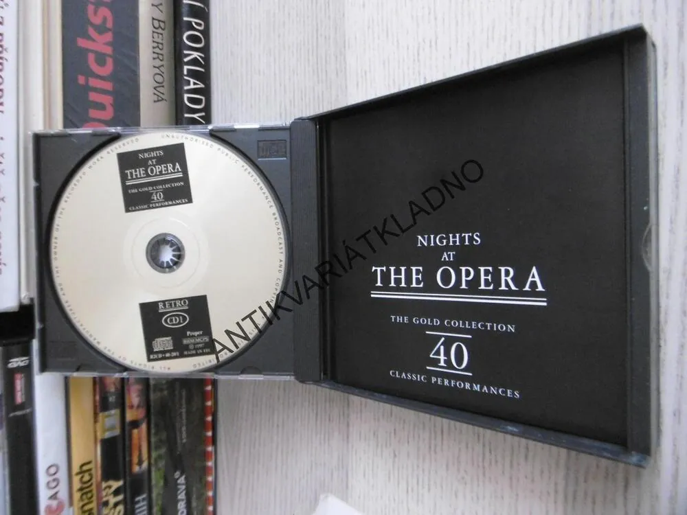 NIGHTS AT THE OPERA, 40 CLASSIC PERFORMANCES, 2 X CD HUDBA