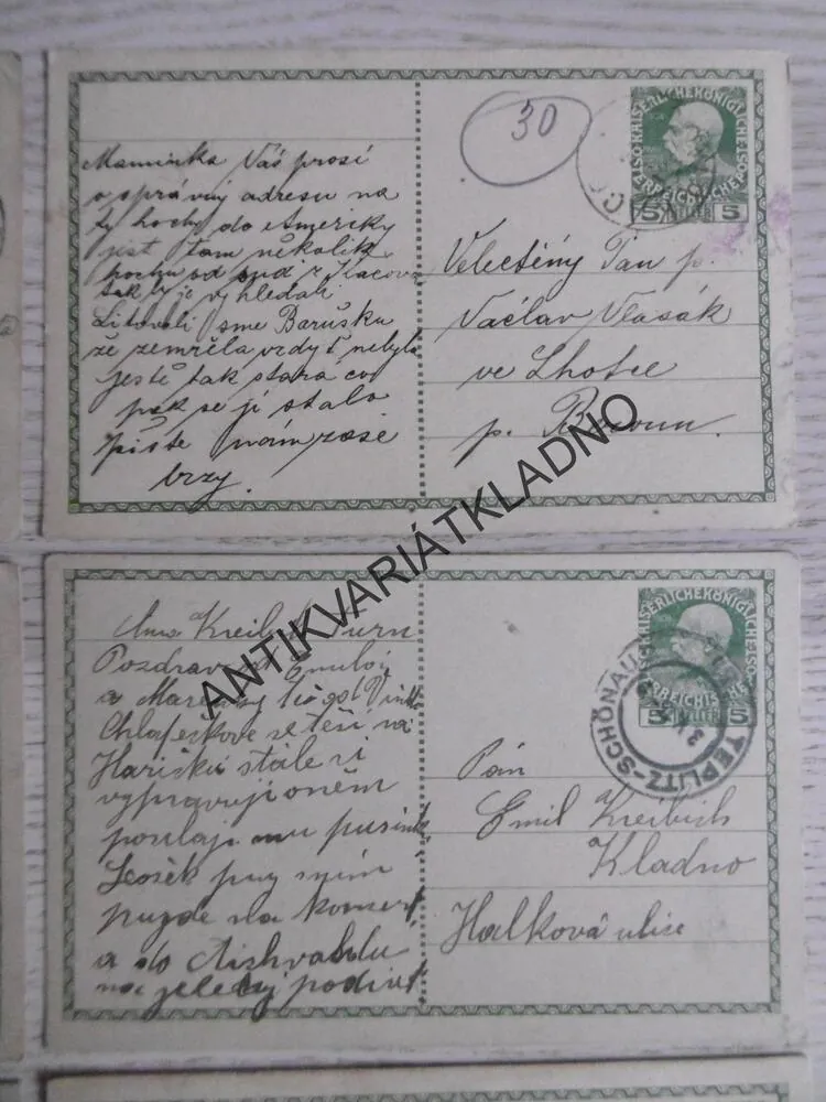 KORESPONDENČNÍ LÍSTEK 17, 1912