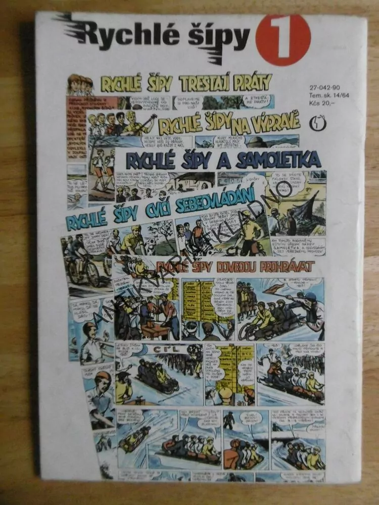 RYCHLÉ ŠÍPY,1., FOGLAR, FISCHER, KOMIKS, 1990