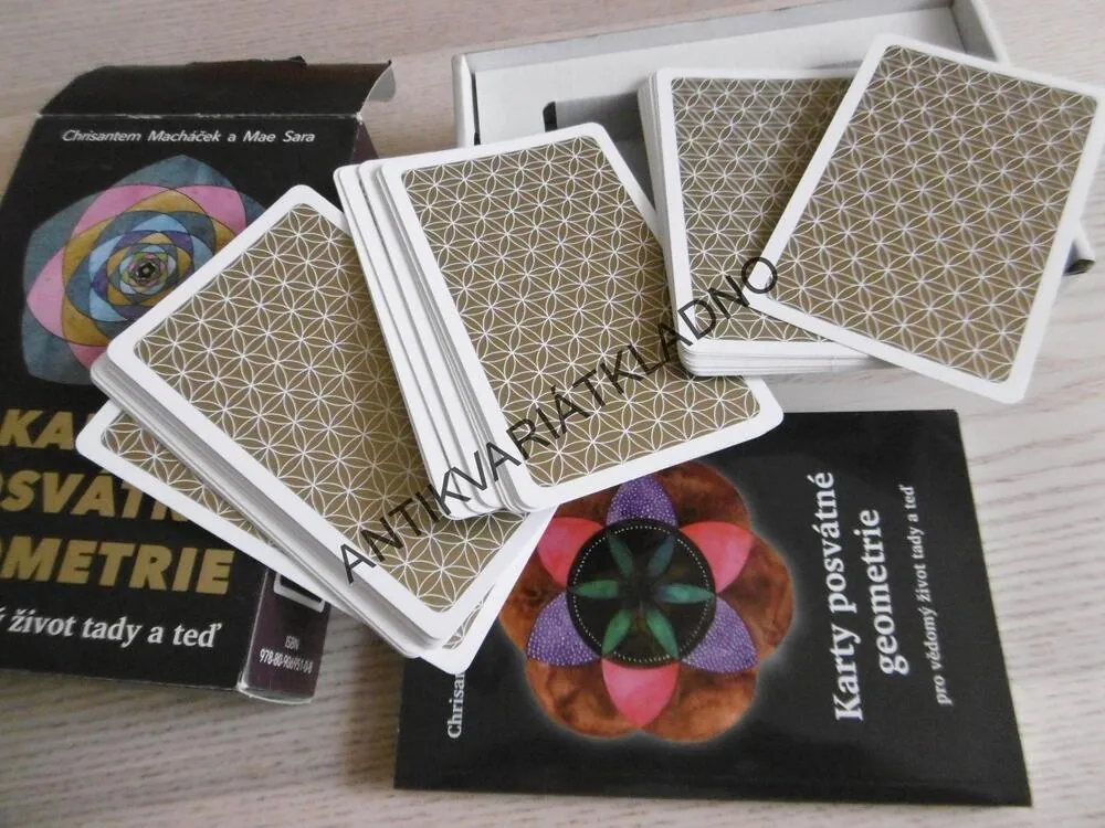 KARTY POSVÁTNÉ GEOMETRIE, CHRISANTEM MACHÁČEK, MAE SARA, INSPIRAČNÍ KARTY