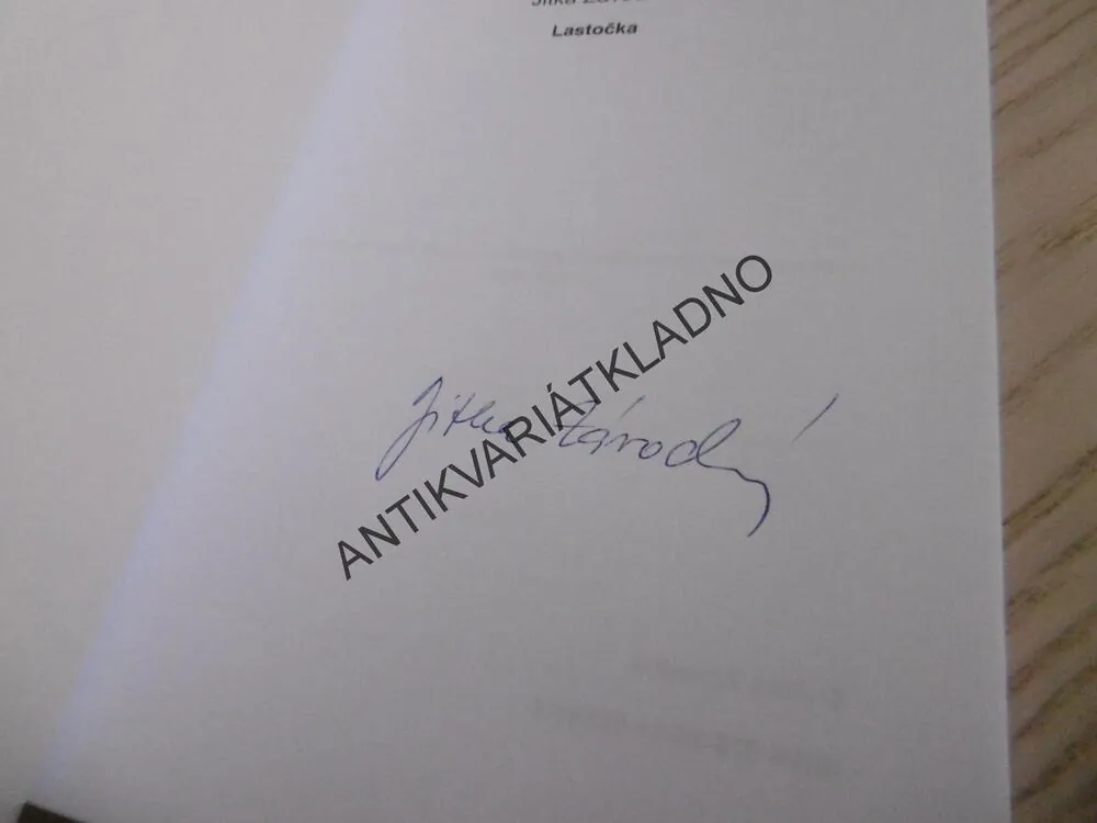LASTOČKA, JITKA ZÁVODNÁ, **an