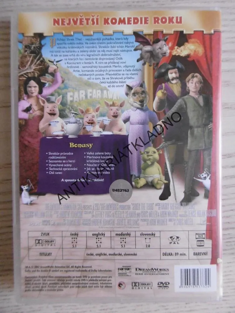 SHREK TŘETÍ, DVD FILM