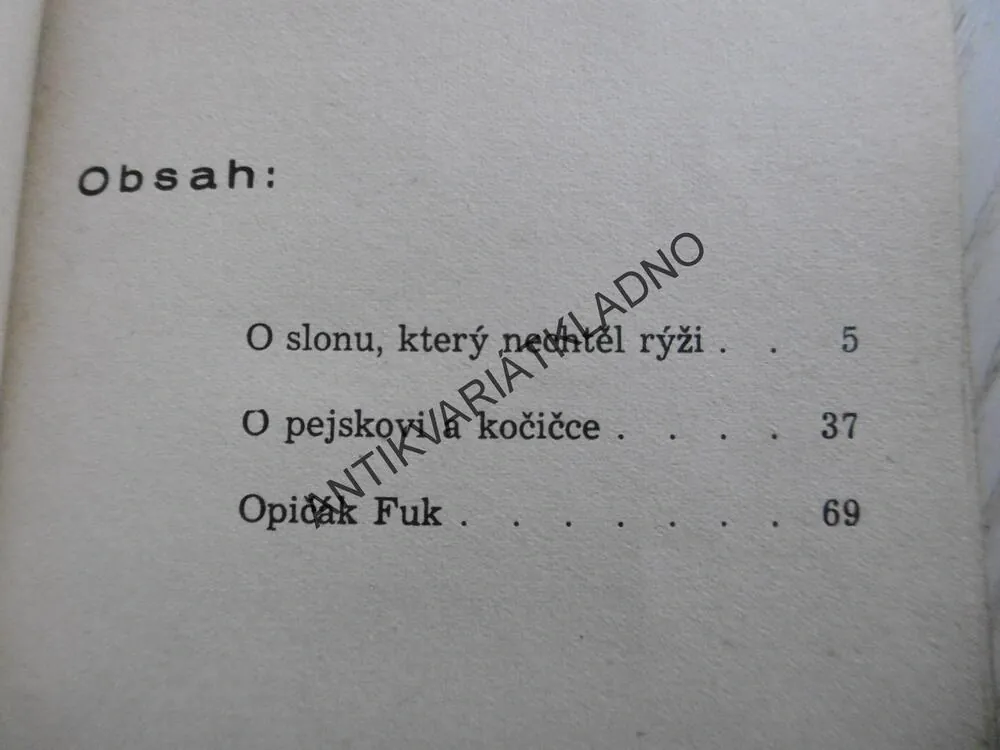POHÁDKY O HODNÝCH ZVÍŘÁTKÁCH, PAVEL SOLDÁN, 1939, **an