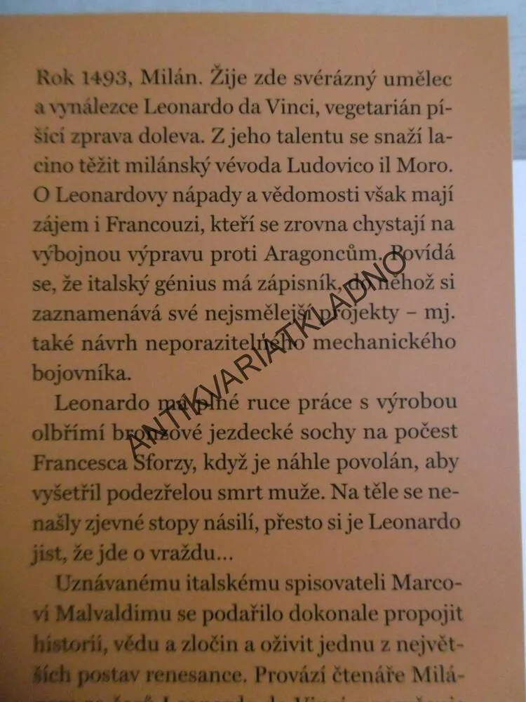 VELIKOST ČLOVĚKA, MARCO MALVALDI, **an