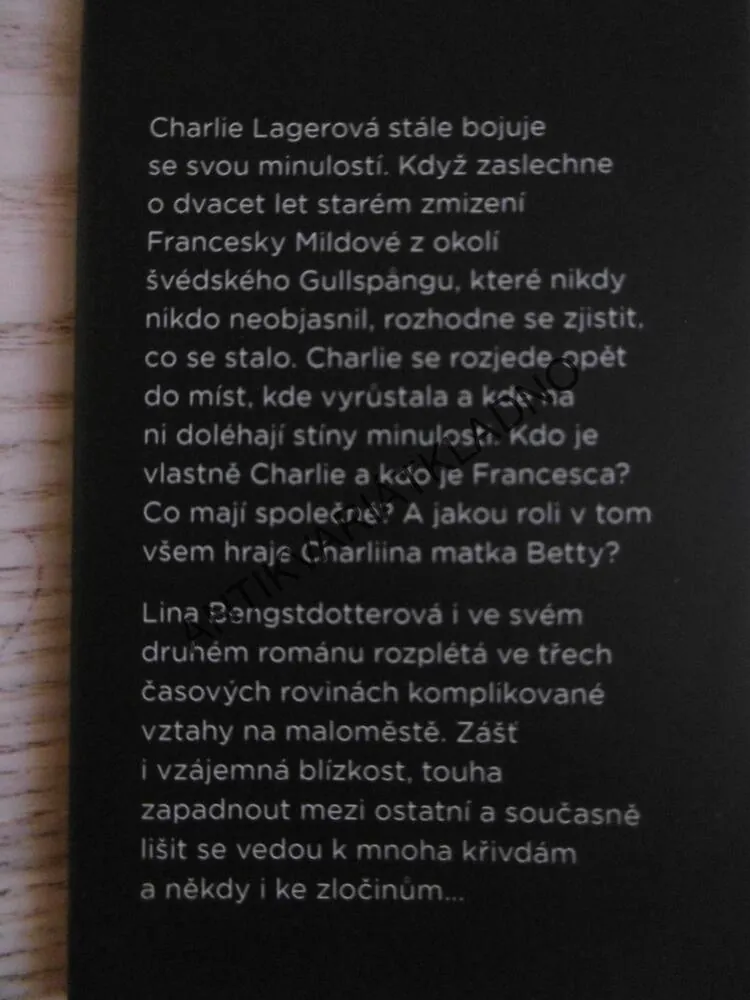 V TEMNU, LINA BENGTSDOTTEROVÁ, **an