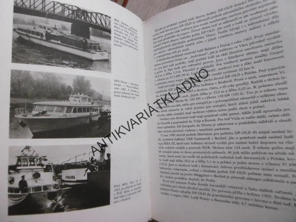 OSOBNÍ LODĚ NA VLTAVĚ, 1865 - 1985, MIROSLAV HUBERT, MICHAEL BOR, **an