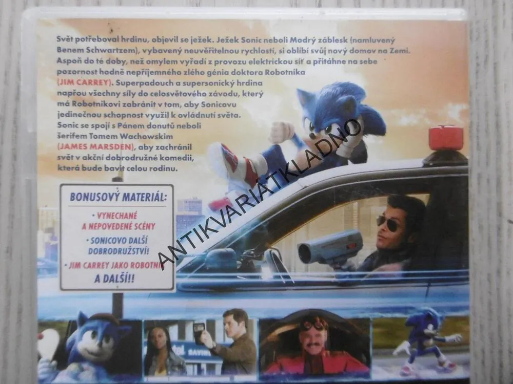 JEŽEK SONIC, DVD FILM