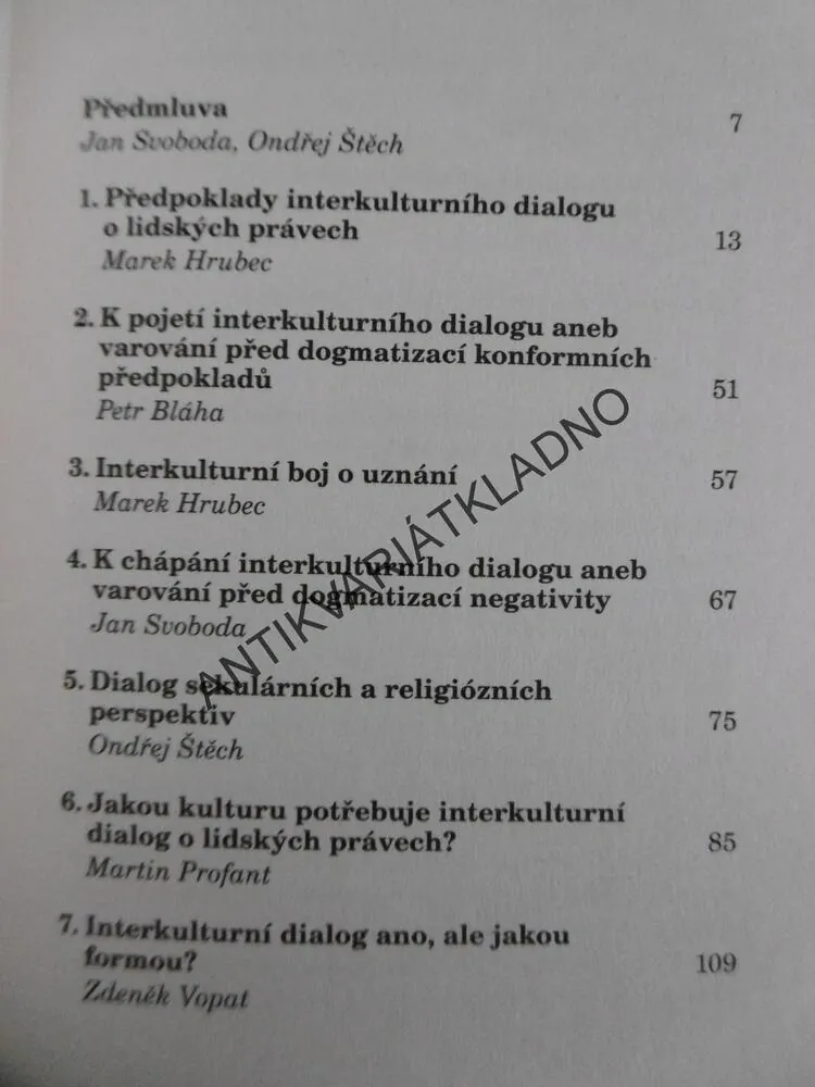 INTERKULTURNÍ VOJNA A MÍR, J. SVOBODA, O. ŠTĚCH, **an
