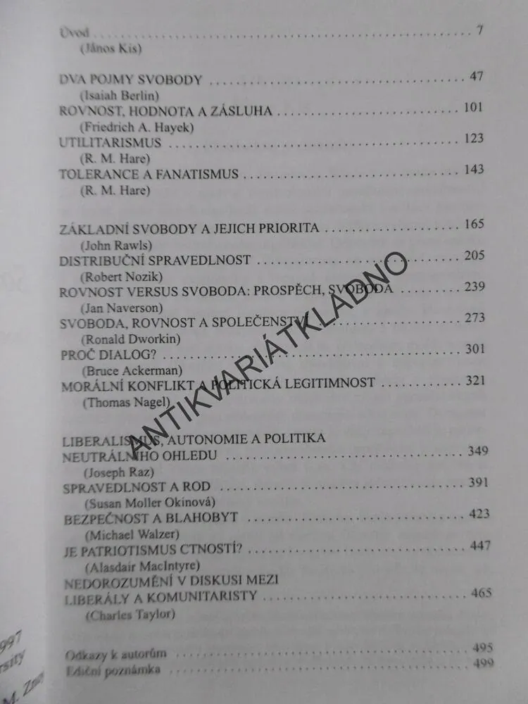 SOUČASNÁ POLITICKÁ FILOSOFIE, JÁNOS KIS, **an