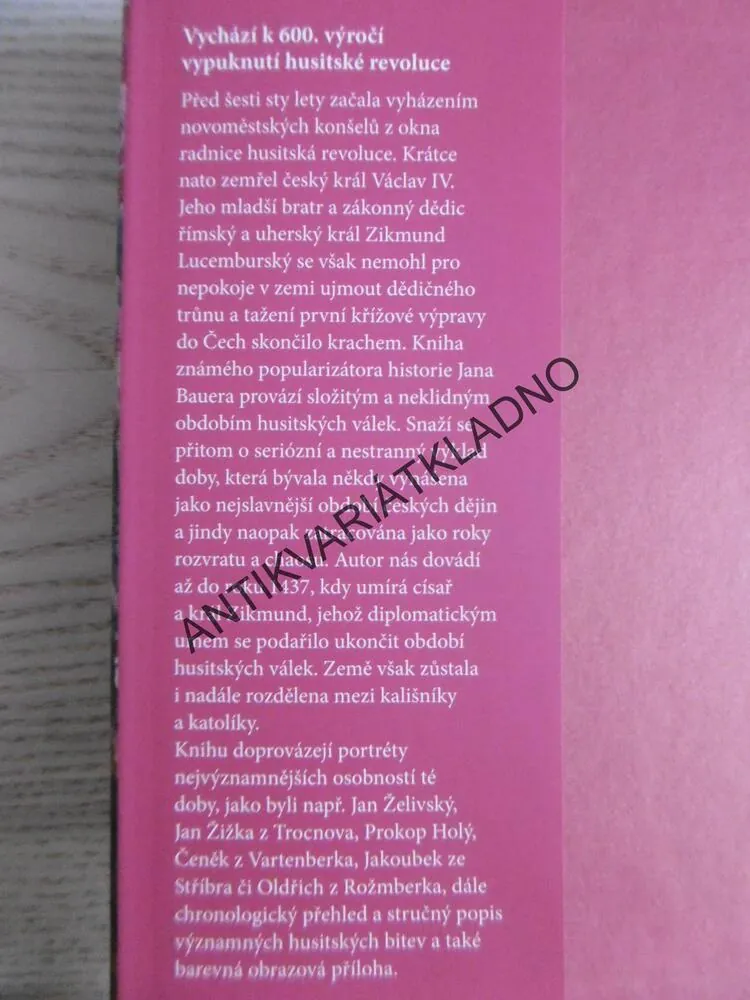 VÁLKY BOŽÍCH BOJOVNÍKŮ, JAN BAUER, **an