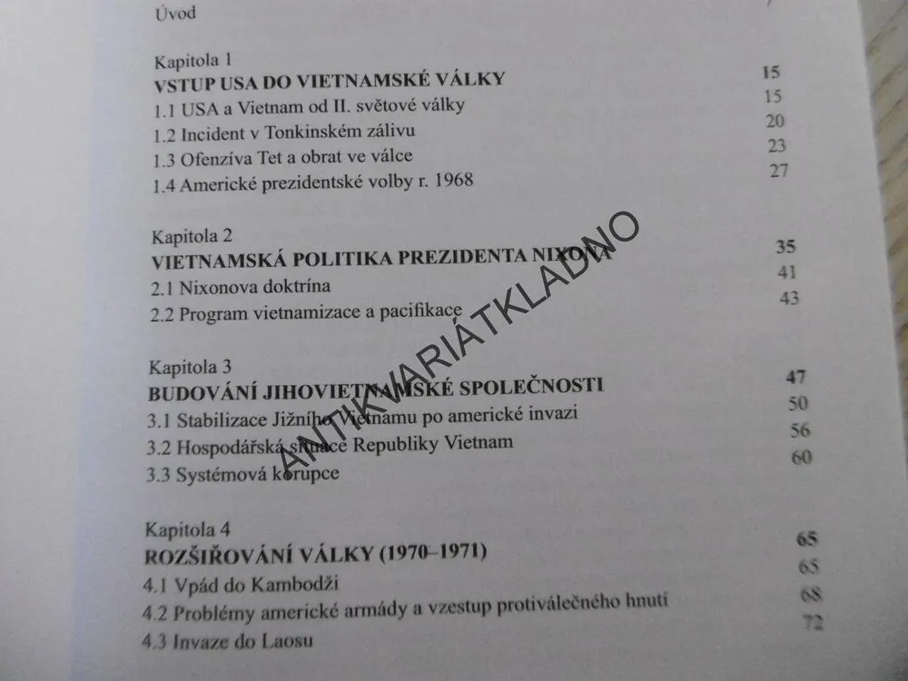 VYMAŇOVÁNÍ USA Z VIETNAMSKÉ VÁLKY, PAVEL HLAVÁČEK, **an
