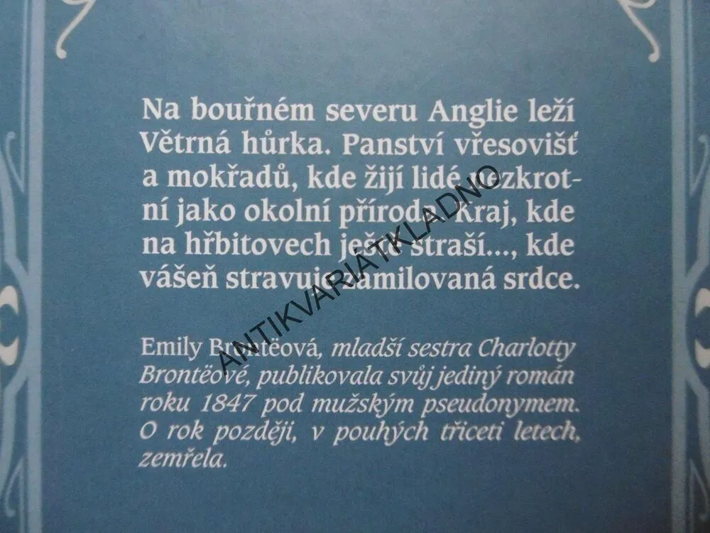 NA VĚTRNÉ HŮRCE, EMILY BRONTEOVÁ, **an