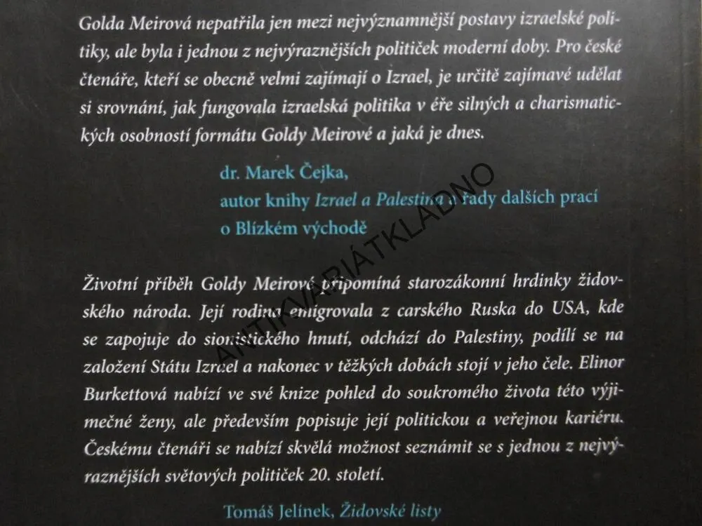 GOLDA, ELINOR BURKETTOVÁ, **an