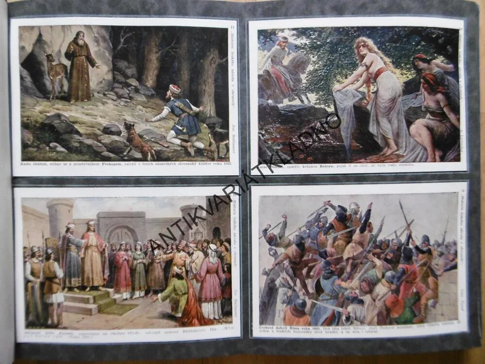 VDĚČNÉMU NÁRODU, HISTORIE ČESKÉHO NÁRODA V OBRAZECH, BROŽÍK, ČERNÝ AJ.