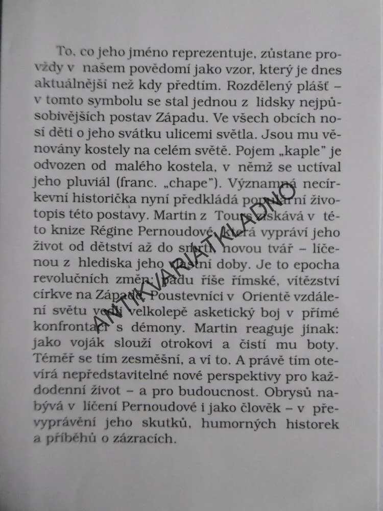 MARTIN Z TOURS, RÉGINE PERNOUDOVÁ, **an