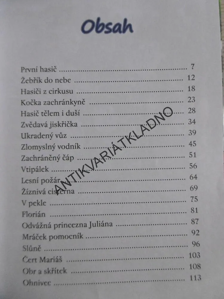 HASIČSKÉ POHÁDKY, ZUZANA POSPÍŠILOVÁ, **an
