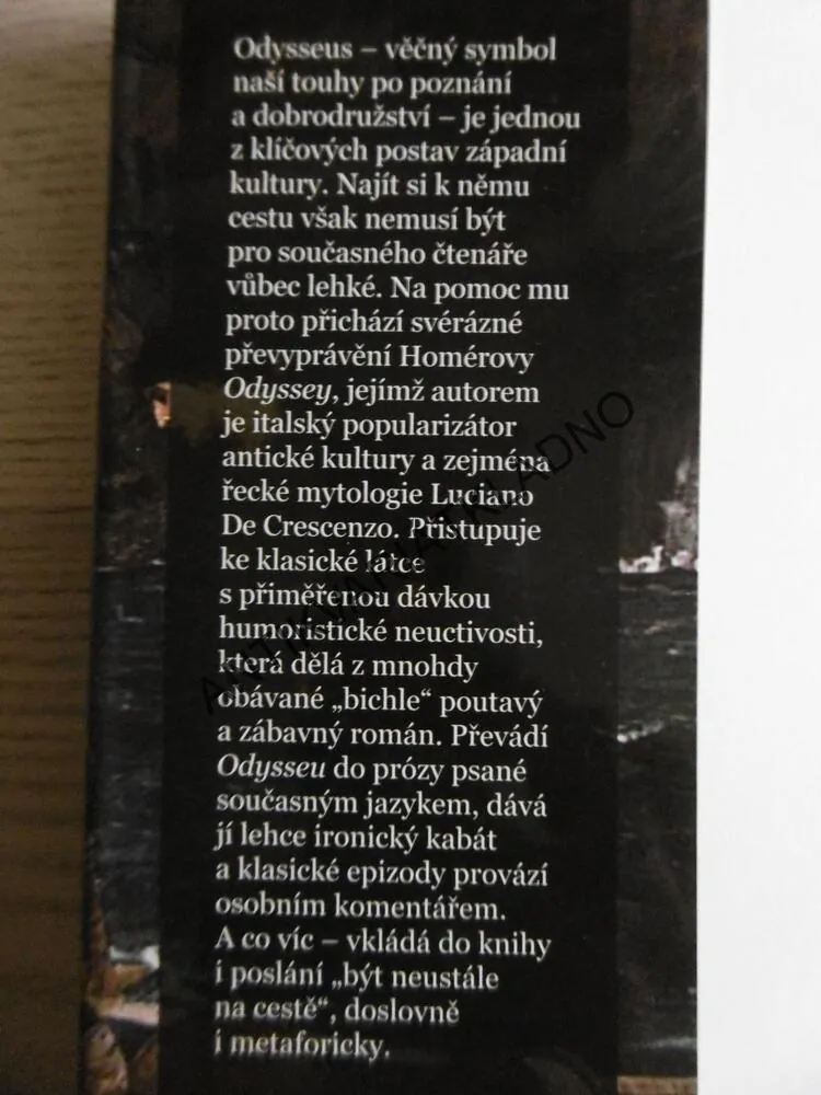 PŘÍBĚHY LSTIVÉHO ODYSSEA PRO DNEŠNÍ ČTENÁŘE, LUCIANO DE CRESCENZO, **an