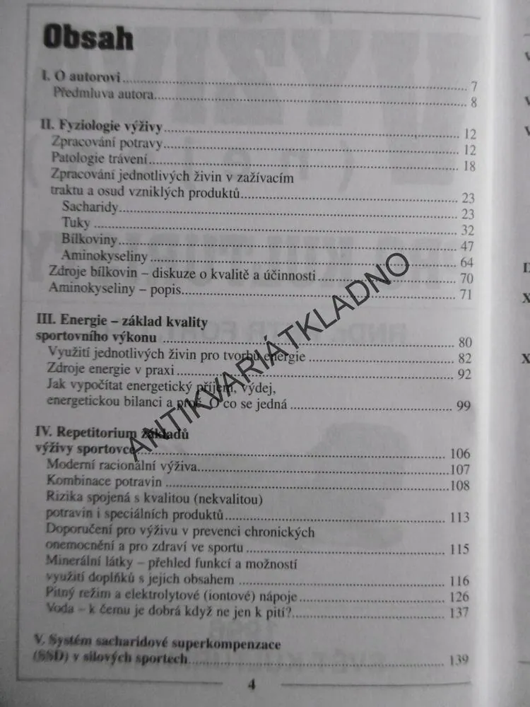 VÝŽIVA NEJEN PRO KULTURISTY, PETR FOŘT, **an