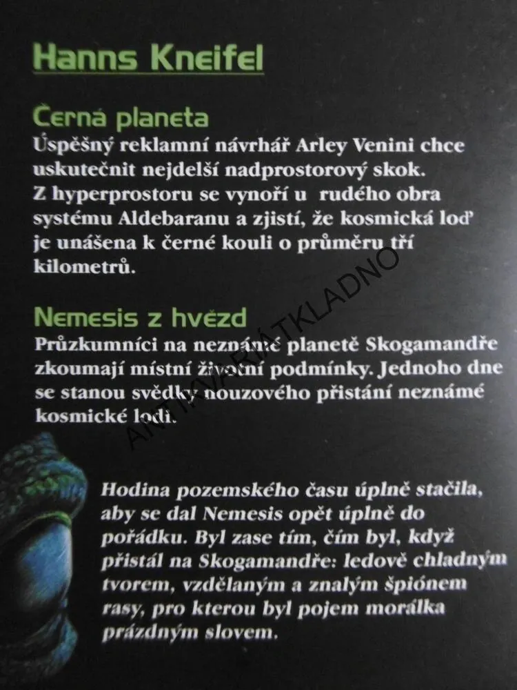 ČERNÁ PLANETA, HANNS KNEIFEL, **an