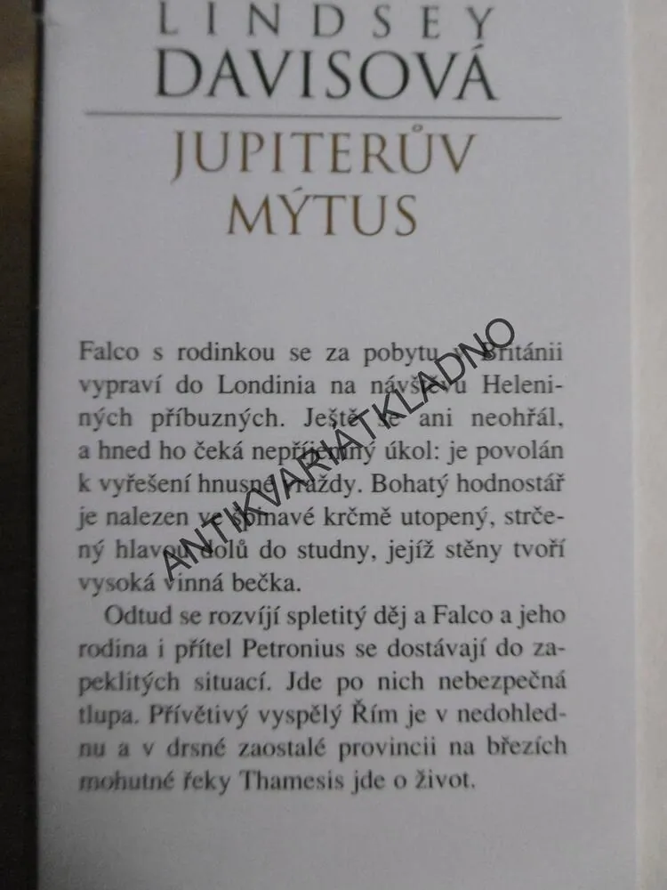 JUPITERŮV MÝTUS, LINDSEY DAVISOVÁ, **an