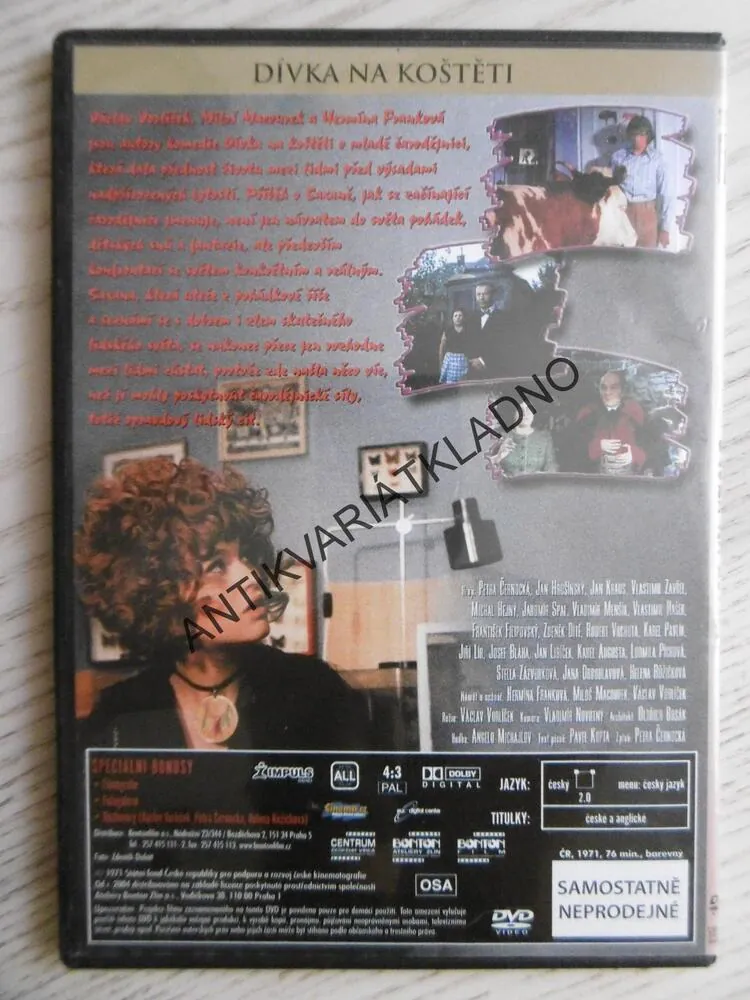 DÍVKA NA KOŠTĚTI, DVD FILM