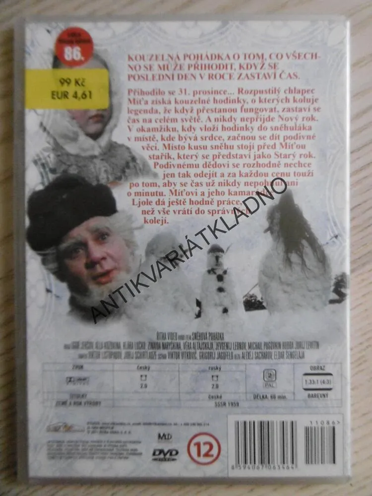 SNĚHOVÁ POHÁDKA, DVD FILM