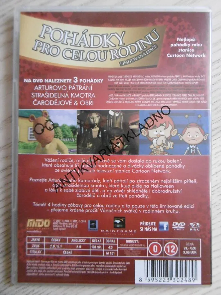 POHÁDKY PRO CELOU RODINU, DVD FILM