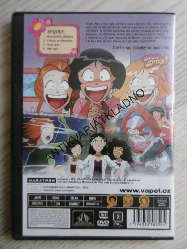 ŠPIONKY PŘICHÁZEJÍ, DVD FILM
