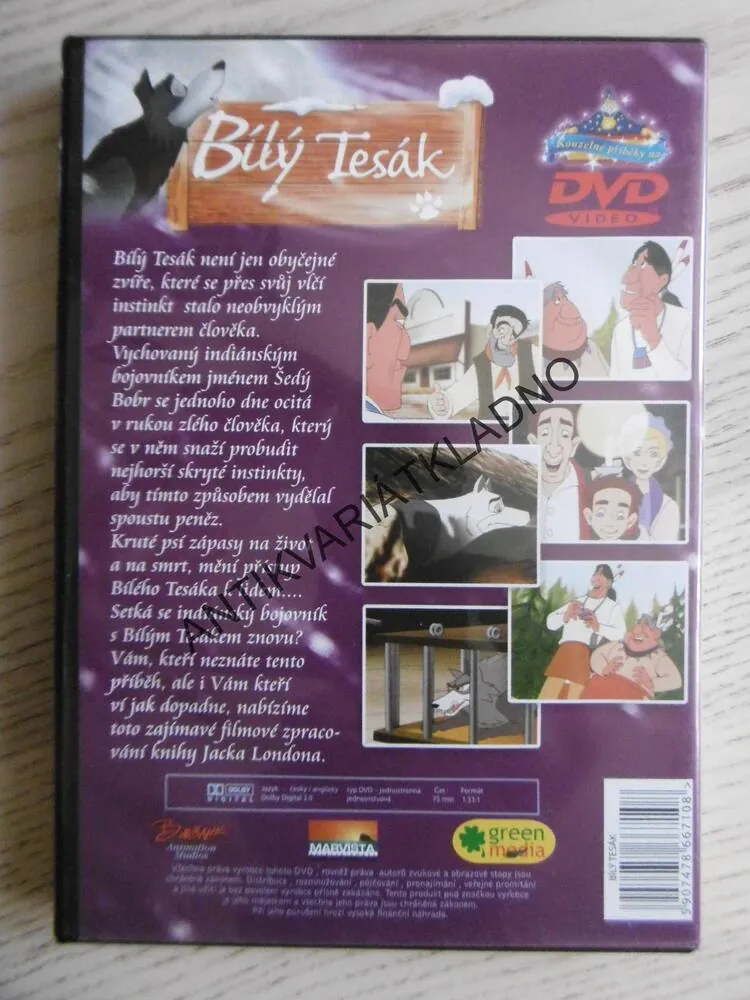 BÍLÝ TESÁK, DVD FILM POHÁDKA