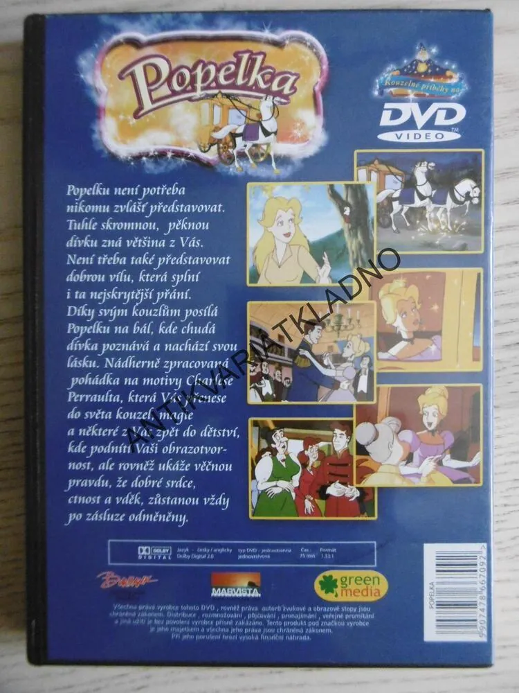 POPELKA, DVD FILM POHÁDKA