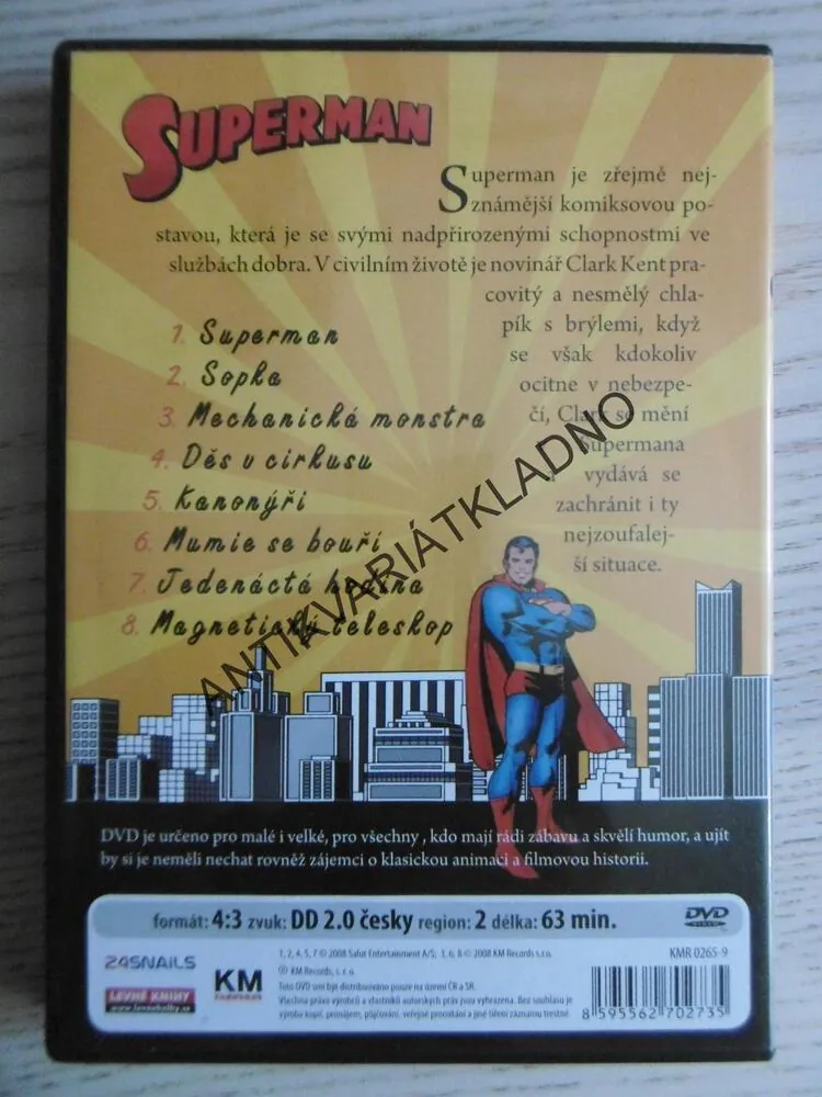 SUPERMAN, DVD FILM POHÁDKA