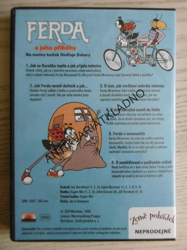 FERDA A JEHO PŘÍBĚHY, DVD FILM POHÁDKA
