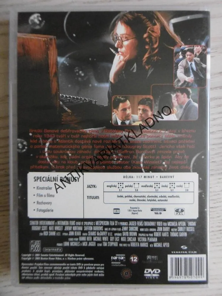 ENIGMA, DVD FILM
