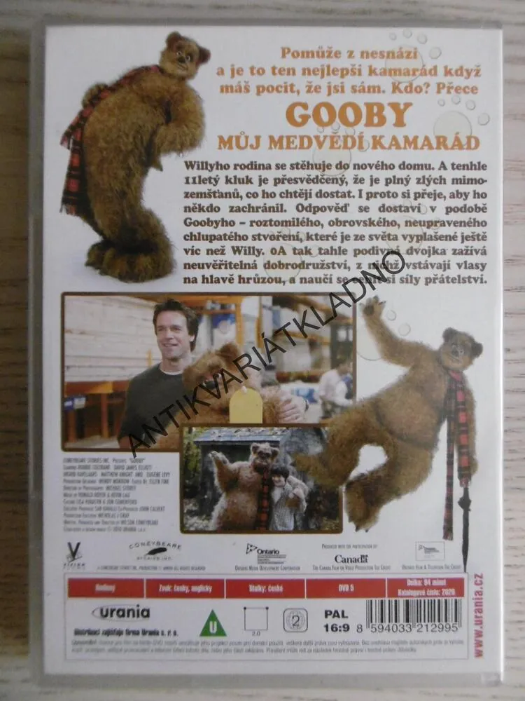 GOOBY, MŮJ MEDVĚD KAMARÁD, DVD FILM