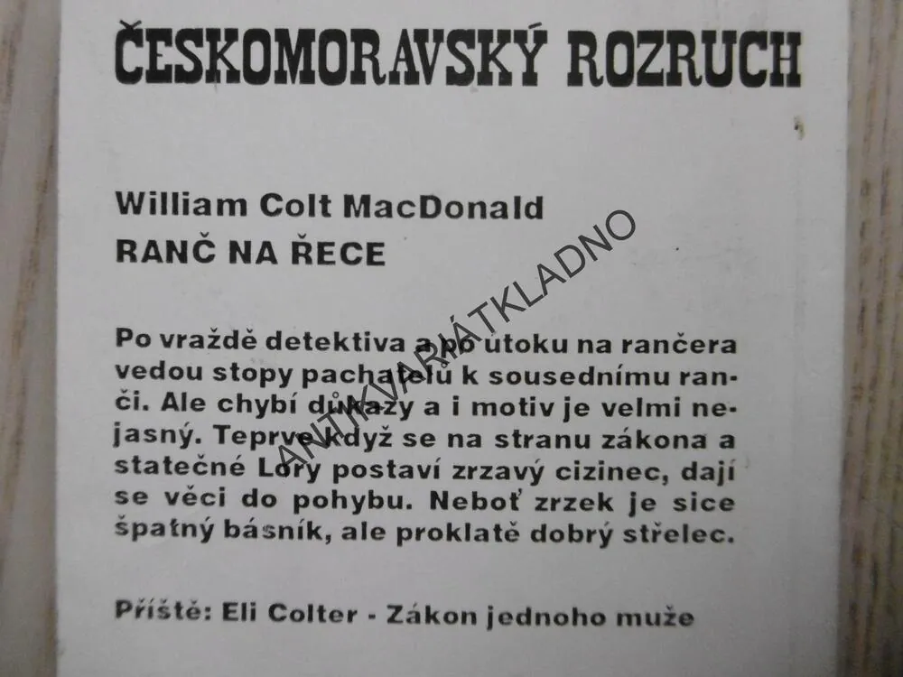 RANČ NA ŘECE, W. C. MCDONALD