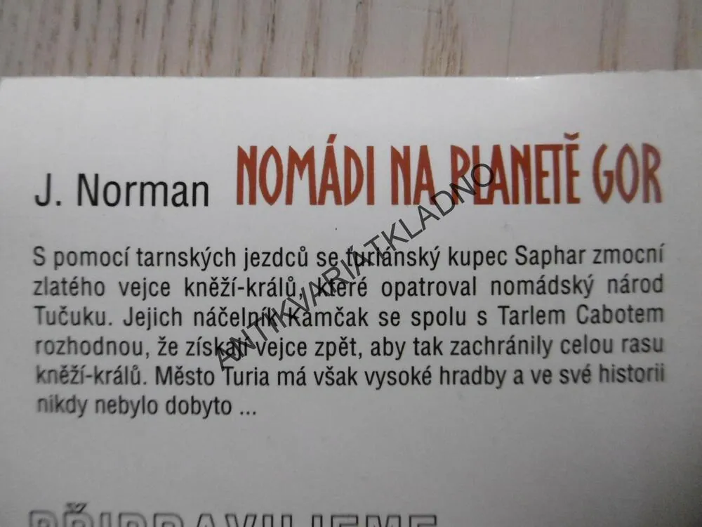 GOR: NOMÁDI NA PLANETĚ GOR, KRONIKY PROTIZEMĚ, ČÁST 5, JOHN NORMAN, **an