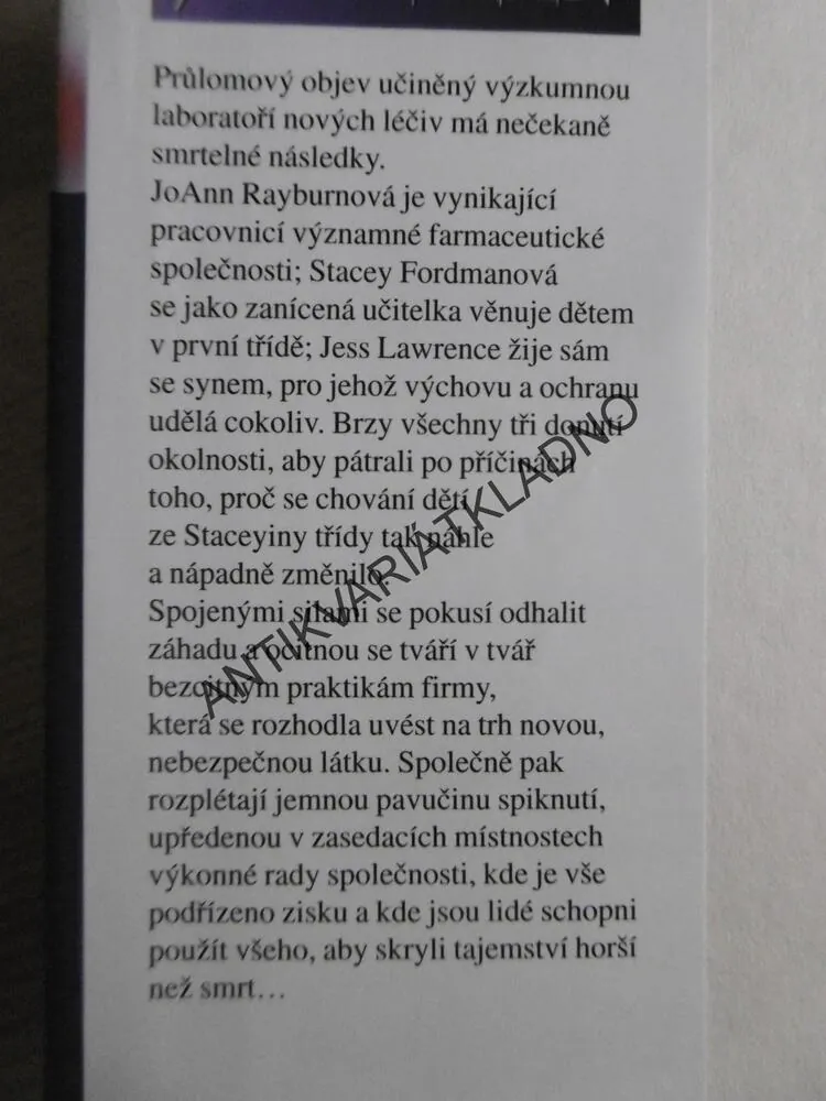 SMRTELNÝ LÉK, JODIE LARSEN, **an