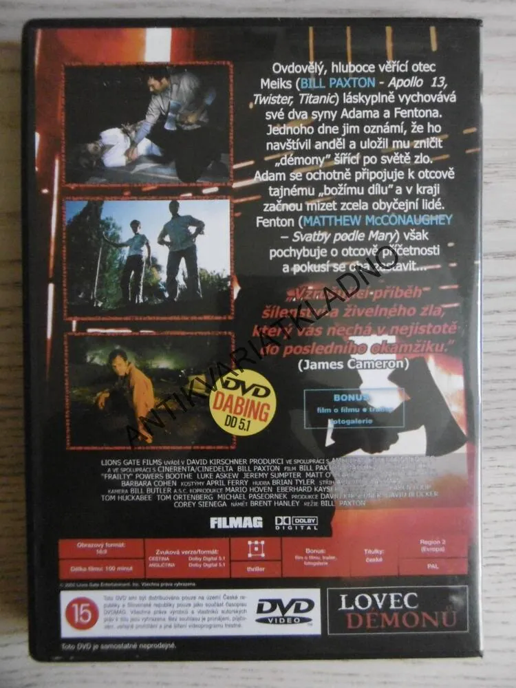 LOVEC DÉMONŮ, DVD FILM 