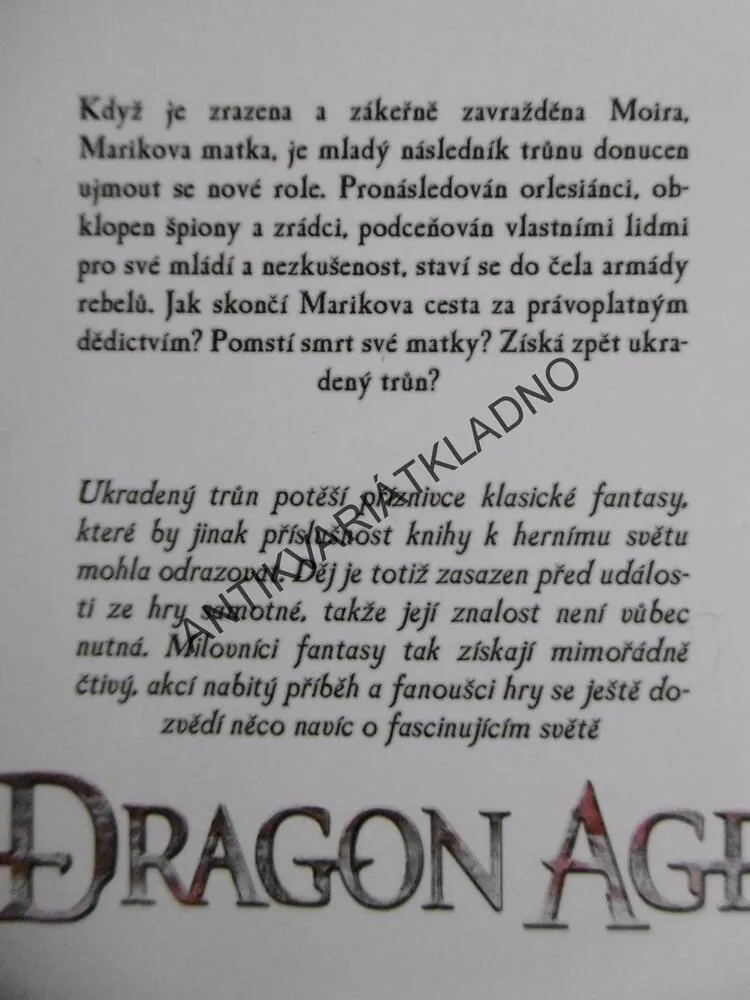 UKRADENÝ TRŮN, DRAGON AGE, DAVID GAIDER, **an