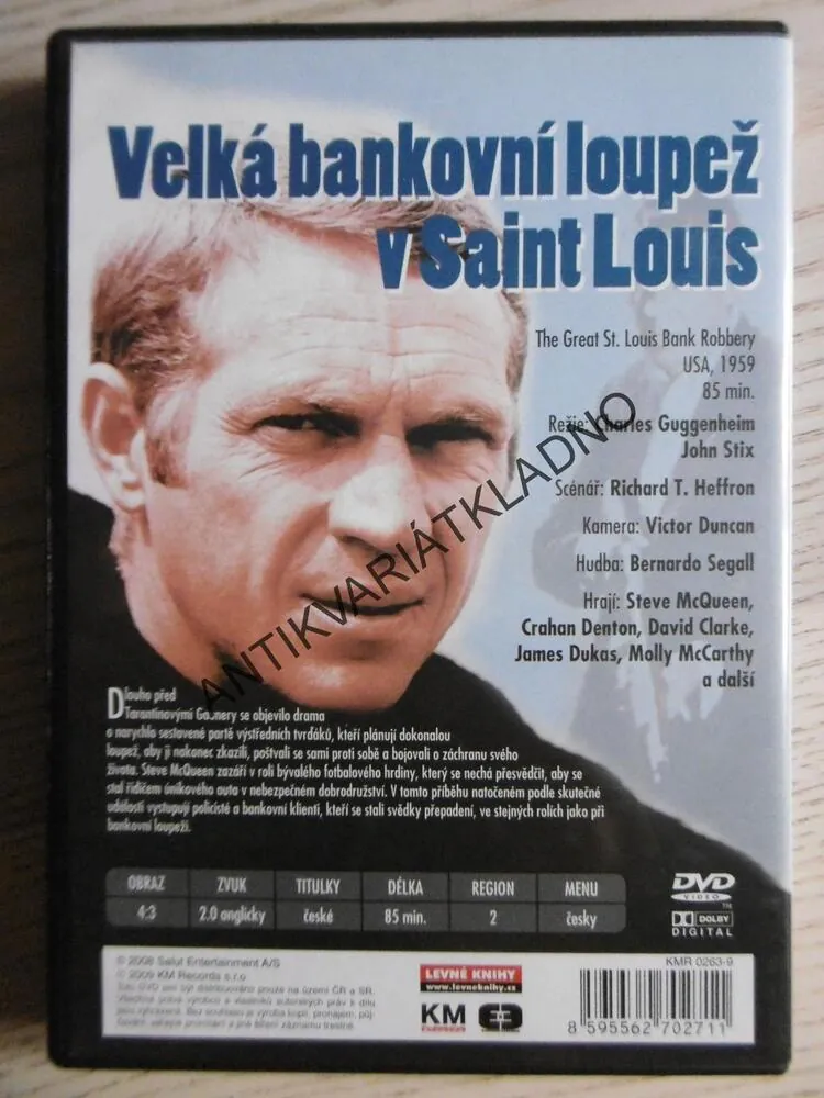 VELKÁ BANKOVNÍ LOUPEŽ V SAINT LOUIS, DVD FILM