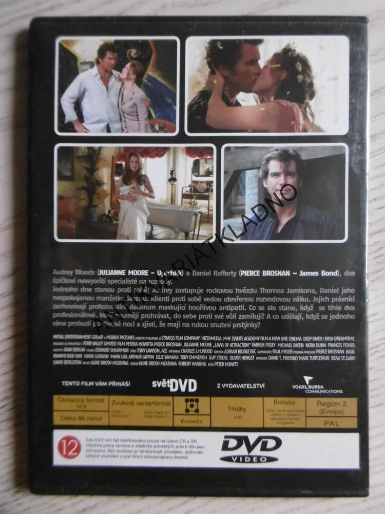 ZÁKON PŘITAŽLIVOSTI, DVD FILM