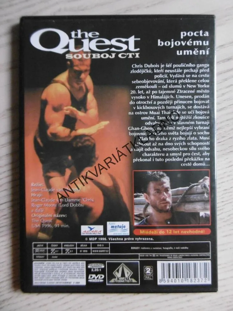 THE QUEST, SOUBOJ CTI, DVD FILM
