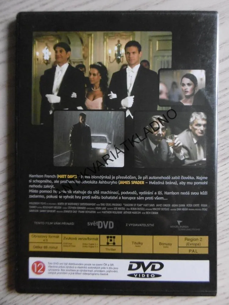 STÍNY STRACHU, DVD FILM