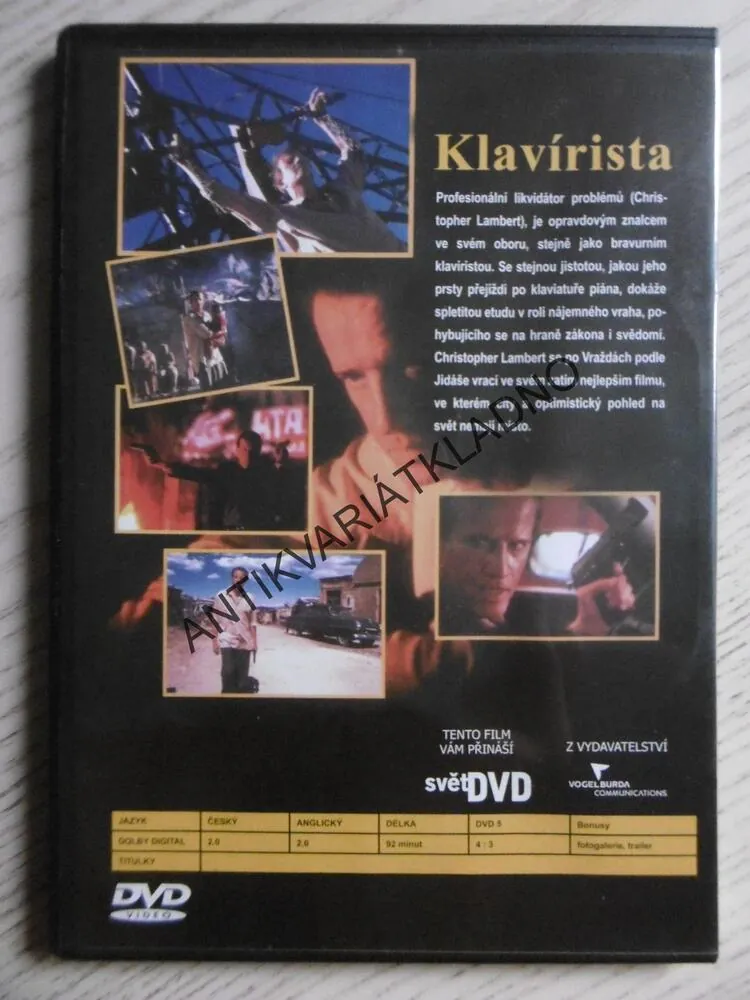 KLAVÍRISTA, DVD FILM 