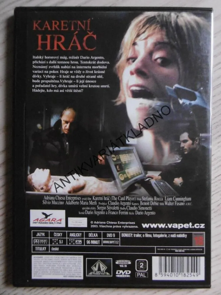 KARETNÍ HRÁČ, DVD FILM 