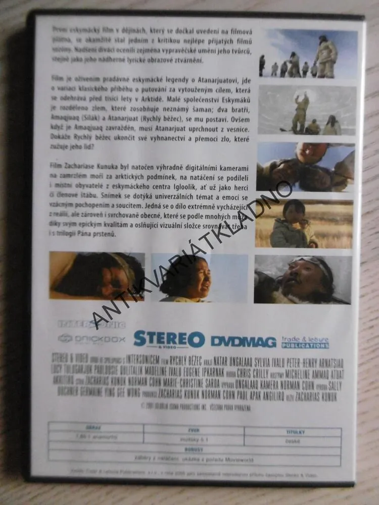 RYCHLÝ BĚŽEC ATANARJUAT, DVD FILM