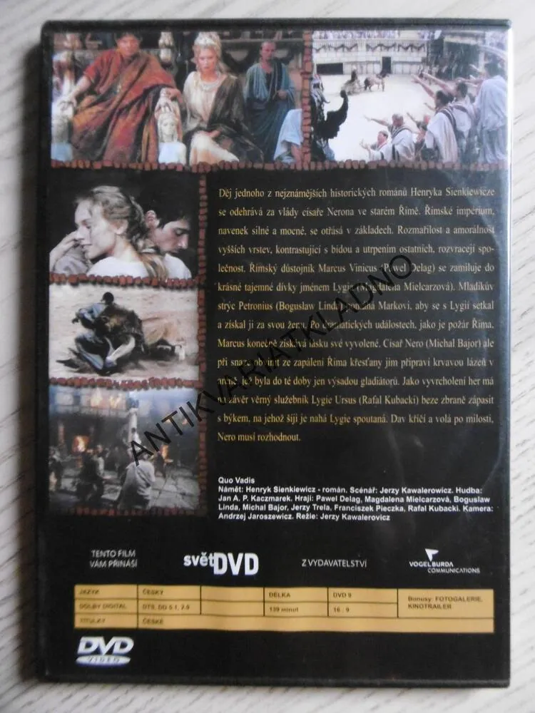 QUO VADIS, DVD FILM